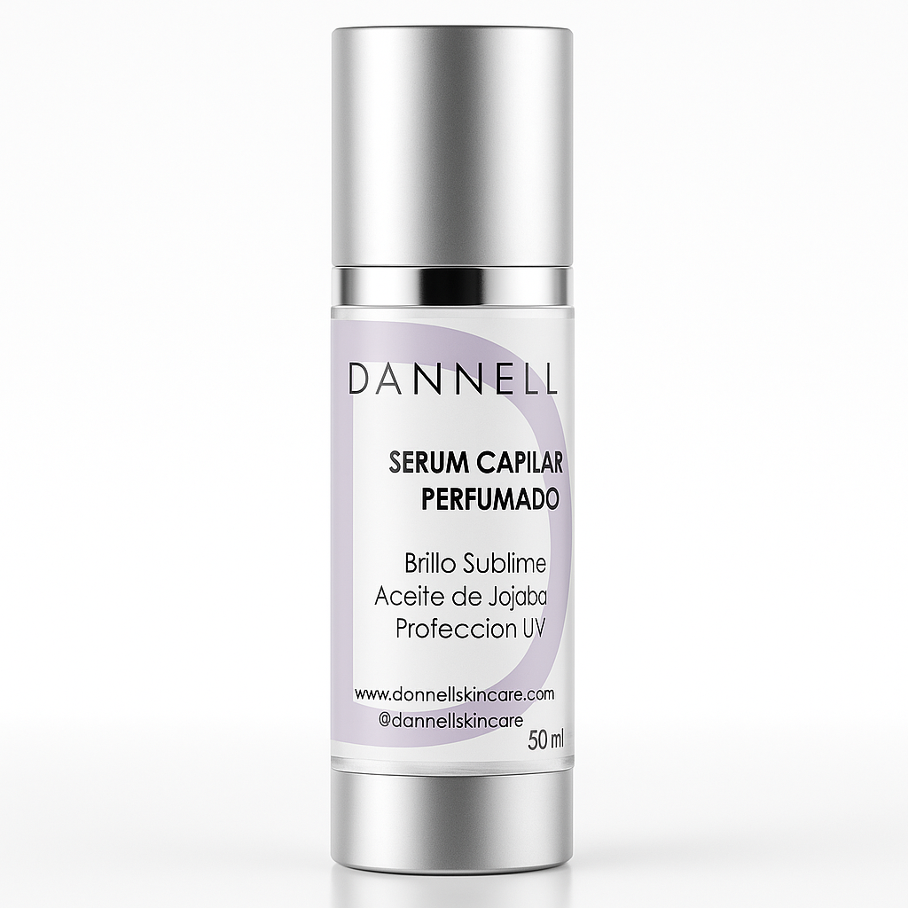 Serum Capilar Perfumado – Brillo Sublime, Aceite de Jojoba, Protección UV