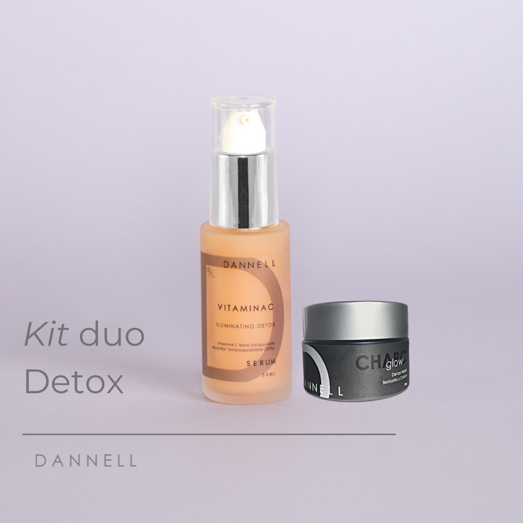 La rutina de skin detox ideal para ti Vitamina C: ayuda a eliminar las toxinas y radicales libres en la piel para evitar envejecimiento prematuro. CharcGlow: desintoxica la piel, se adhiere a las impurezas y bacteria, las extrae de los poros y las lleva a la superficie de la piel para una limpieza profunda.